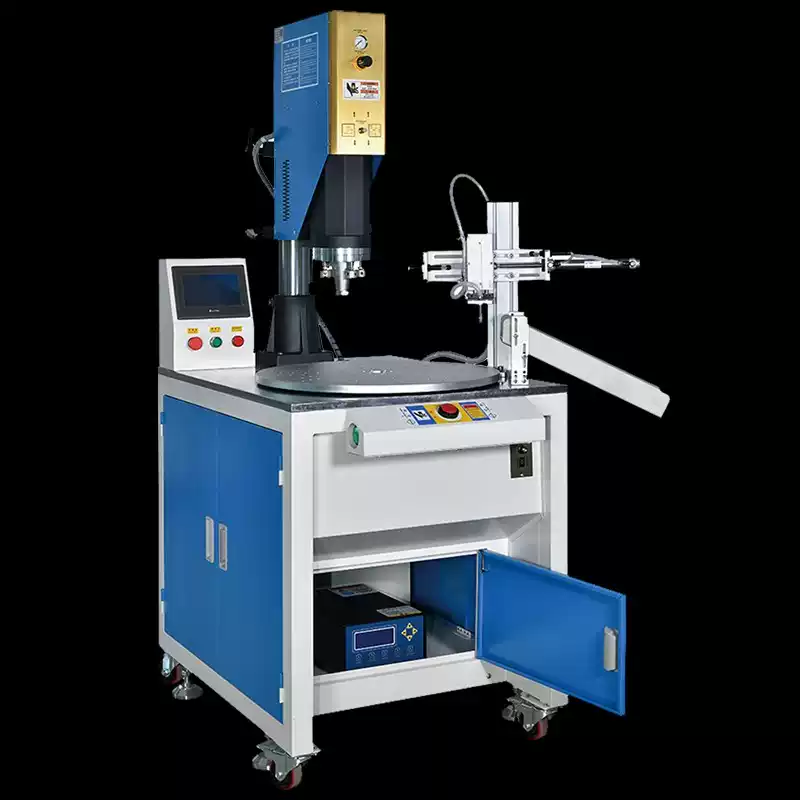 Multi-Station Rotary Ultrasonic Plastic Welding Machine with Automatic Robotic Unloading - Image 2