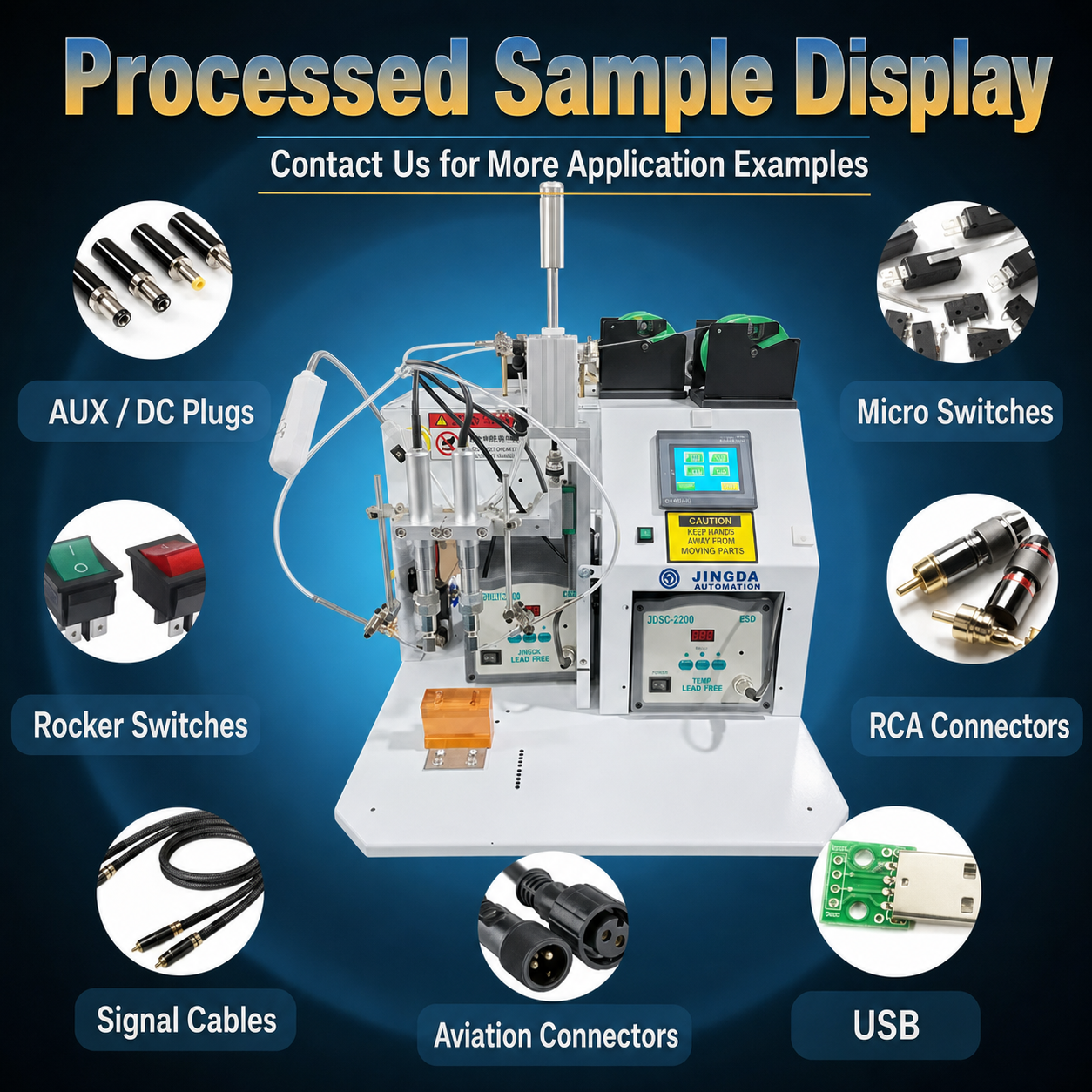 Semi/Fully Automatic Foot-Pedal Soldering Machine for PCB, LED, Motor and Connector Wiring - Image 2