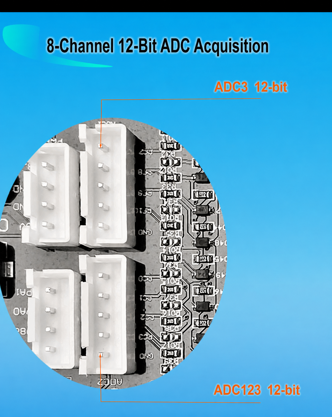 STM32F103ZET6 8-channel 12-bit ADC acquisition